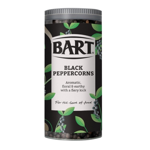 Whole Black Peppercorns Refill Jar Bart 111g